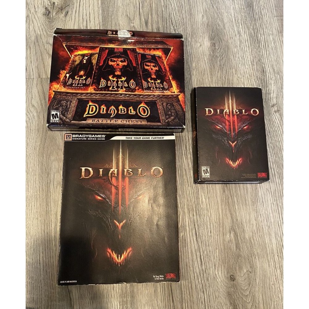 Diablo Battle Chest And Strategy Guide Lot PC Gaming